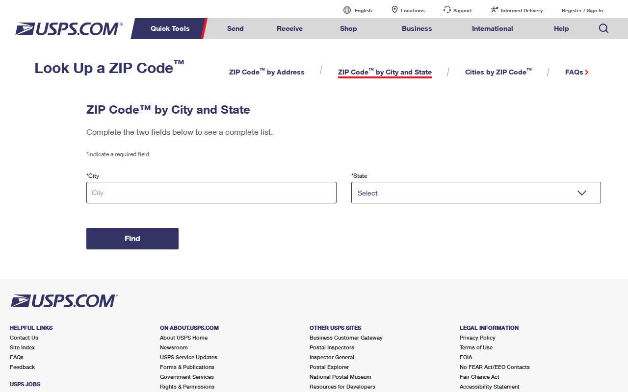 Riverside ZIP code directory USPS city and state lookup